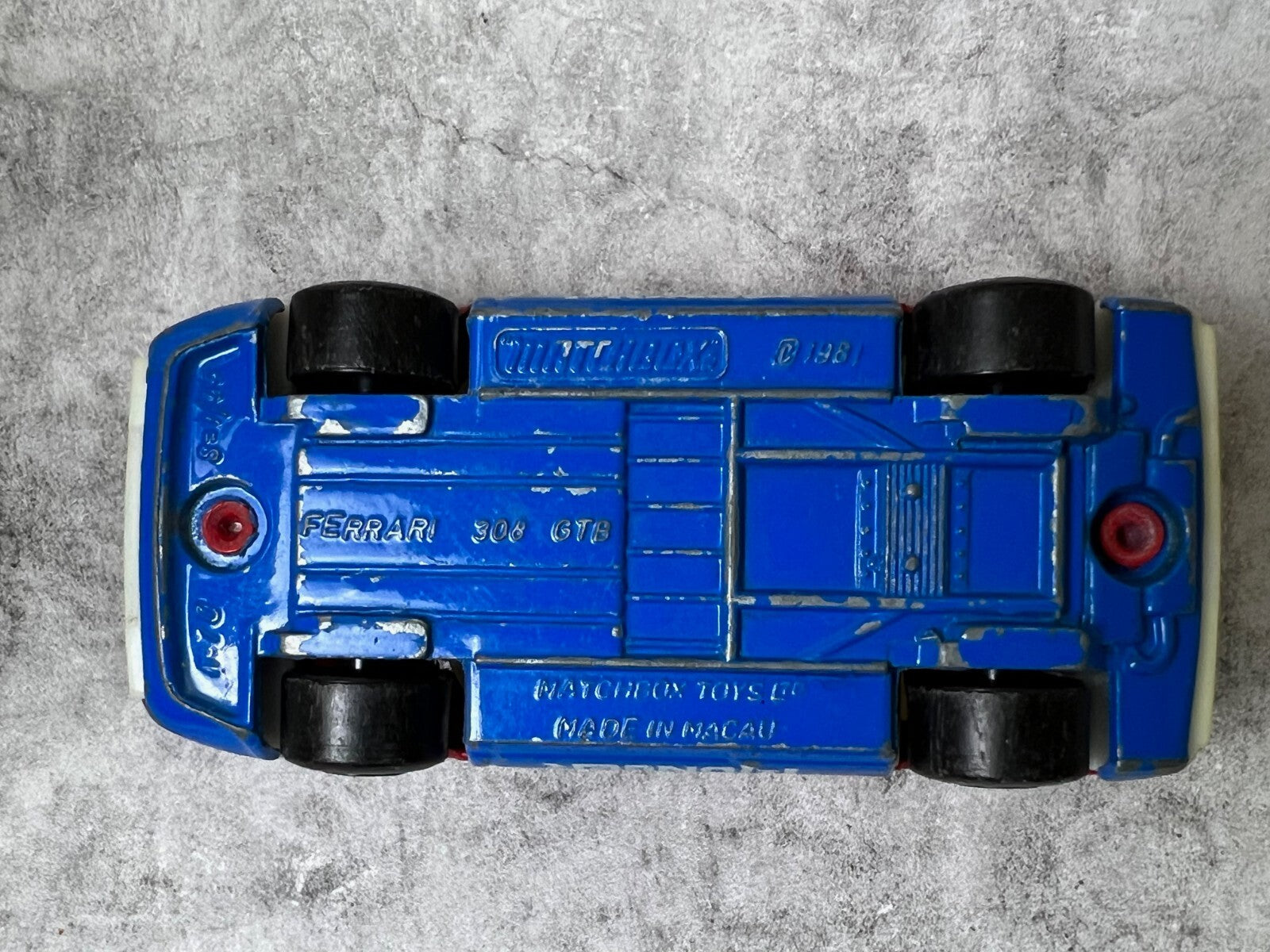 🇮🇹🇮🇹Matchbox Superfast Ferrari 308 GTB PIONEER Red/Blue 1981 C9🇮🇹🇮🇹