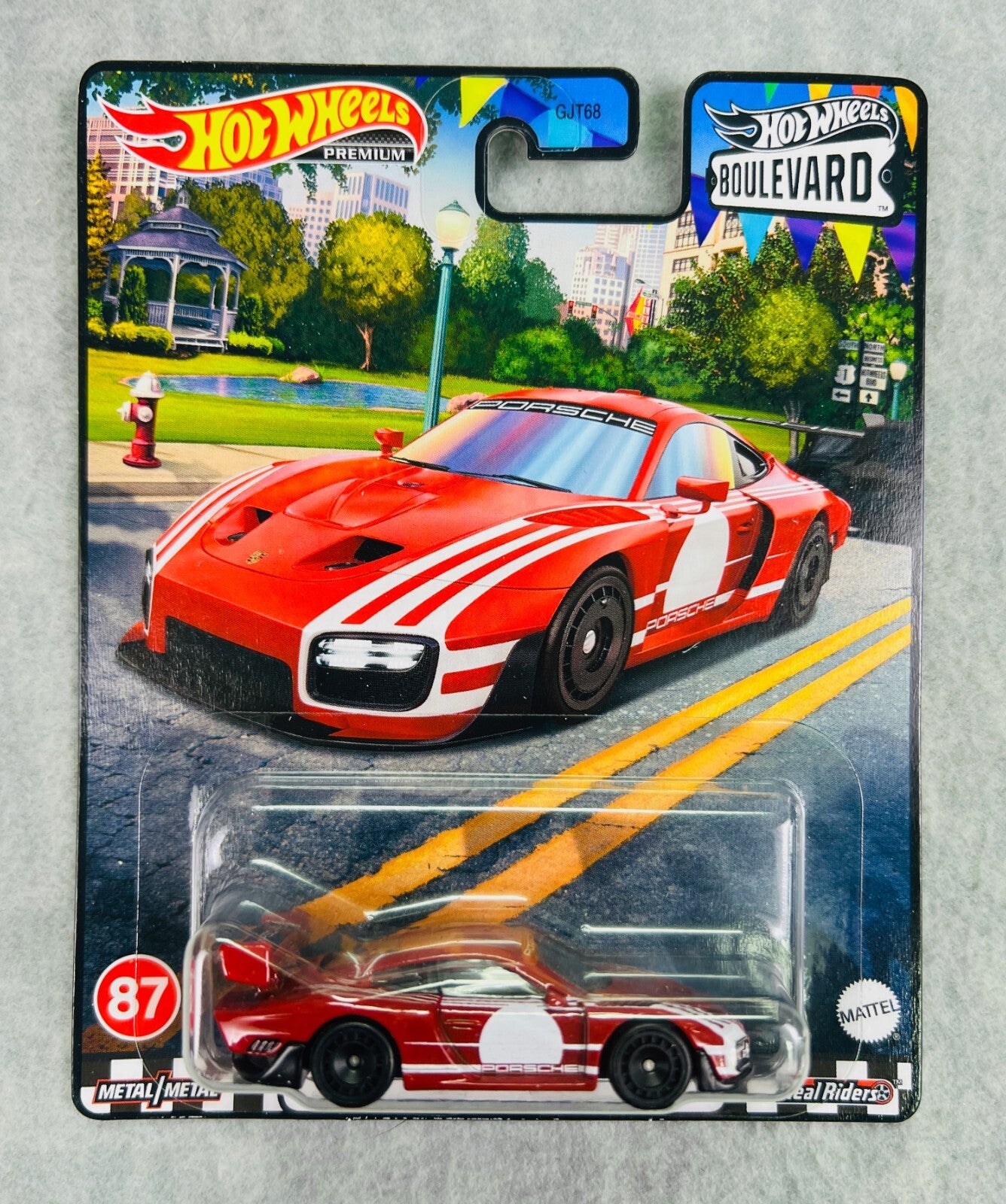 🇩🇪🇩🇪Hot Wheels Boulevard Porsche 935 Red & White  Real Riders H32🇩🇪🇩🇪