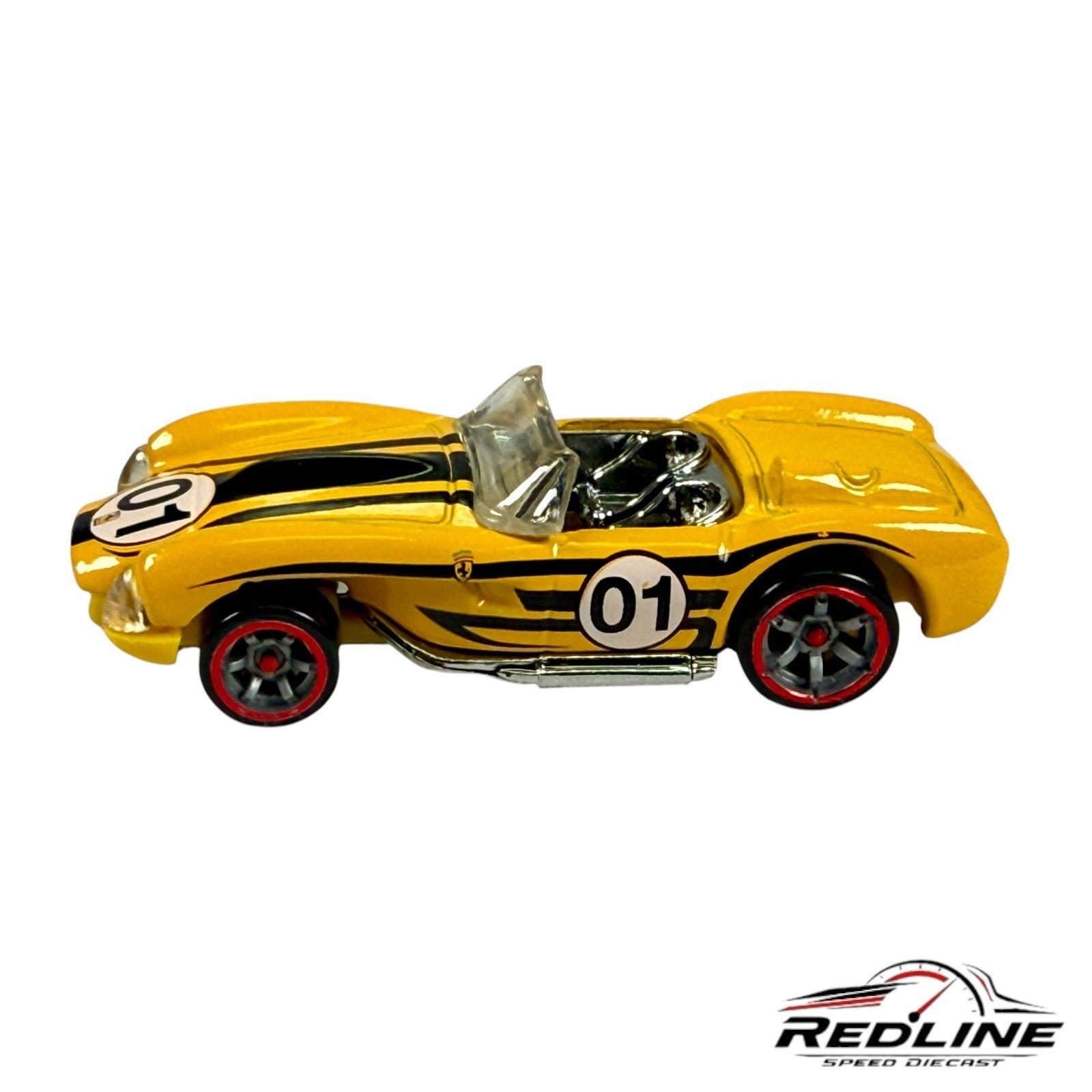 🇮🇹Hot Wheels Ferrari Racer Yellow Ferrari 250 Testa Rossa 01 LOOSE C13🇮🇹