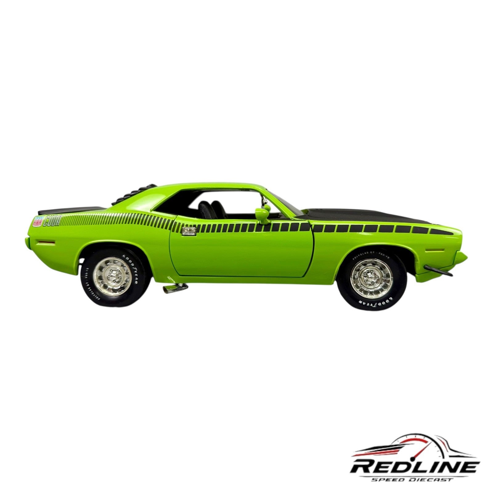 🇺🇸🇺🇸ERTL American Muscle 1970  Plymouth Barricuda Lime Green 1:18🇺🇸🇺🇸