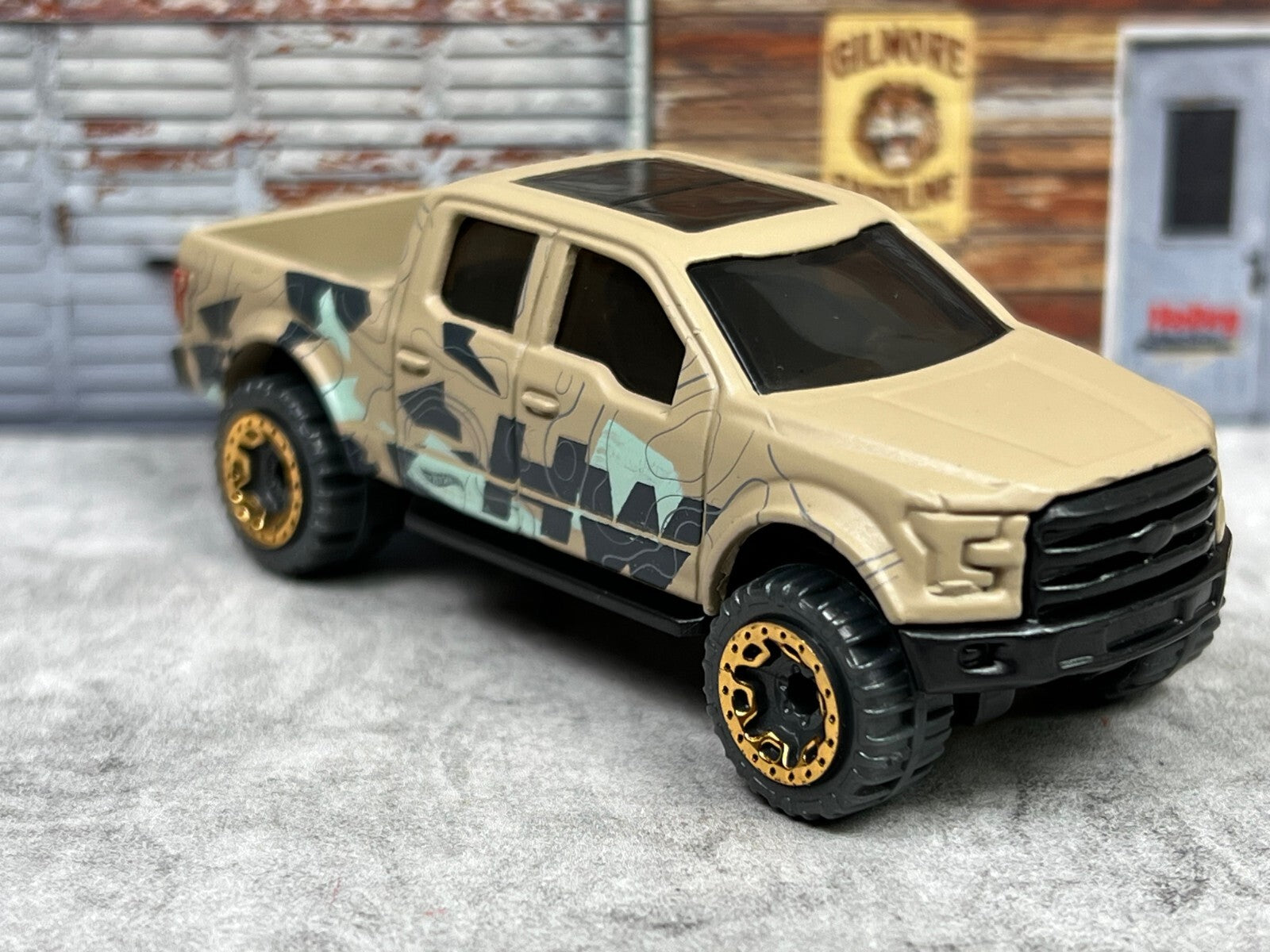 🇺🇸🇺🇸🇺🇸Hot Wheels Speed Blur  Beige '15 Ford F-150 C4🇺🇸🇺🇸🇺🇸