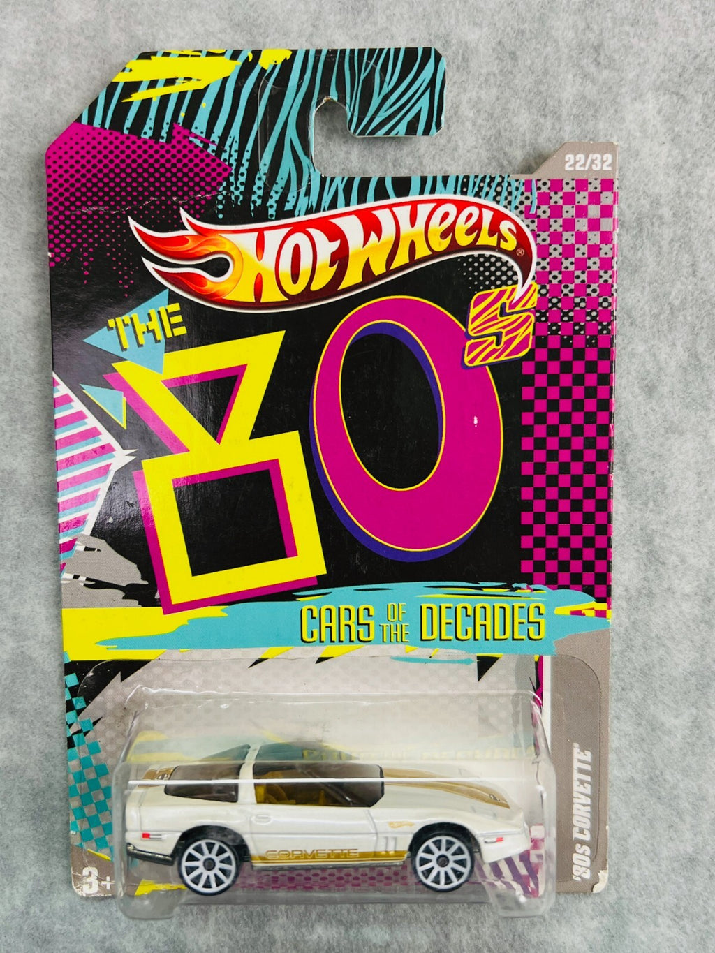 🇺🇸🇺🇸Hot Wheels Cars Of The Decades '80s Corvette Pearl White H23🇺🇸🇺🇸