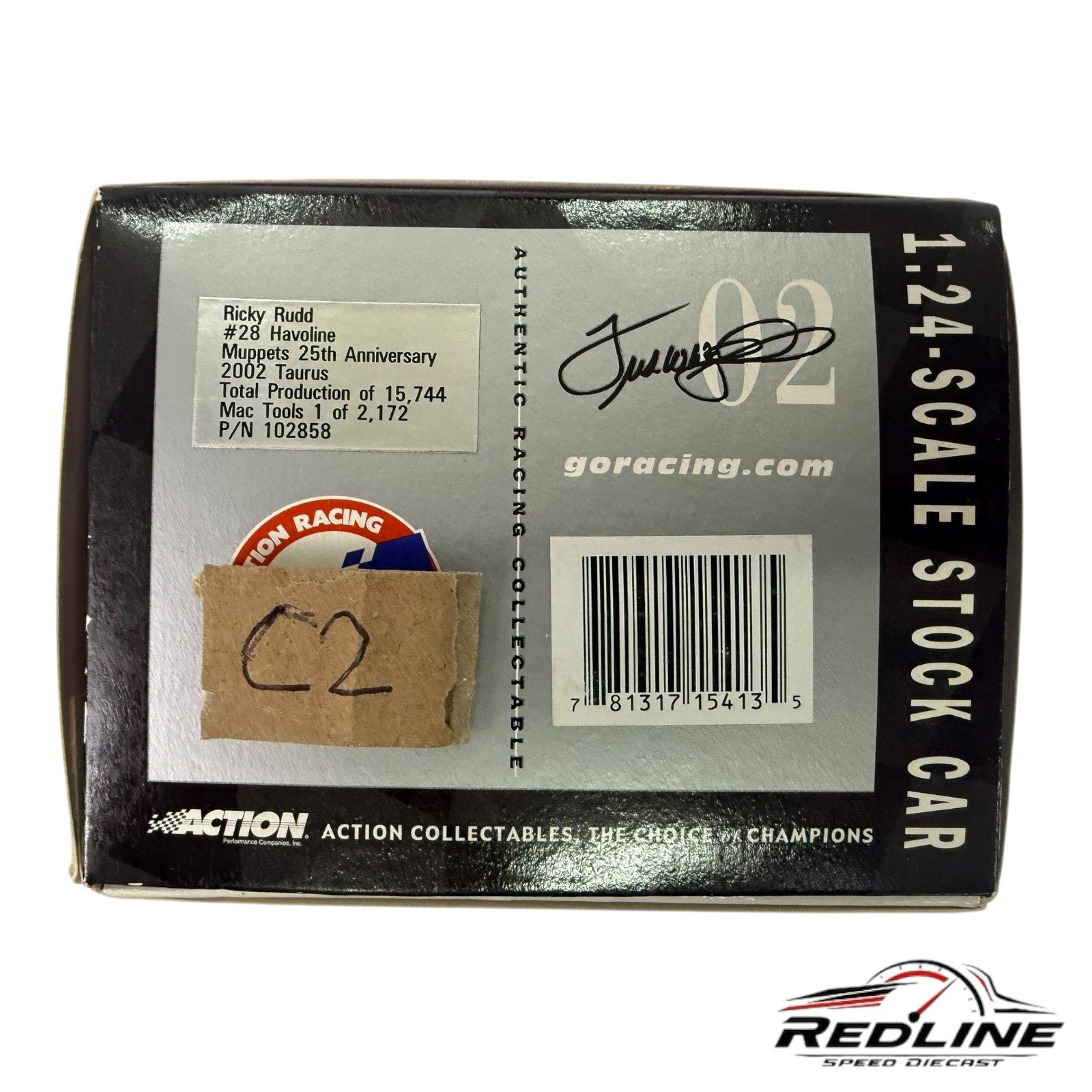 🔥Action Ricky RuddHavoline Muppets 25th Anniversary 2002 Taurus NASCAR 1:24 C2