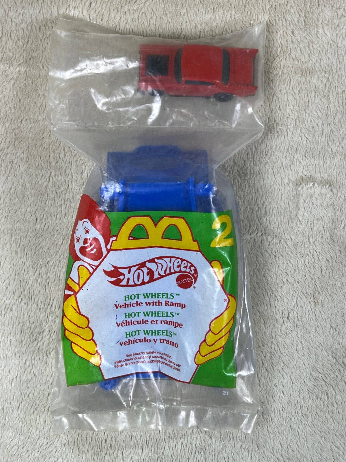 🔥🔥Hotwheels Red '57 Chevy with Ramp McDonald's Happy Meal Vehicle New🔥🔥