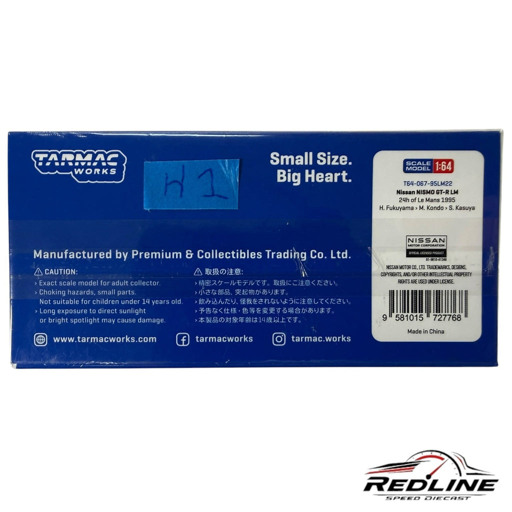🎌🎌Tarmac Works Nissan NISMO GT-R LM 1995 Red/White/Blue 1:64 H1🎌🎌