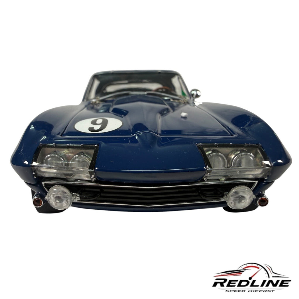 🏁Danbury Mint Chevrolet Corvette Penske Racer Diecast Dark Blue 1:24 C2🏁