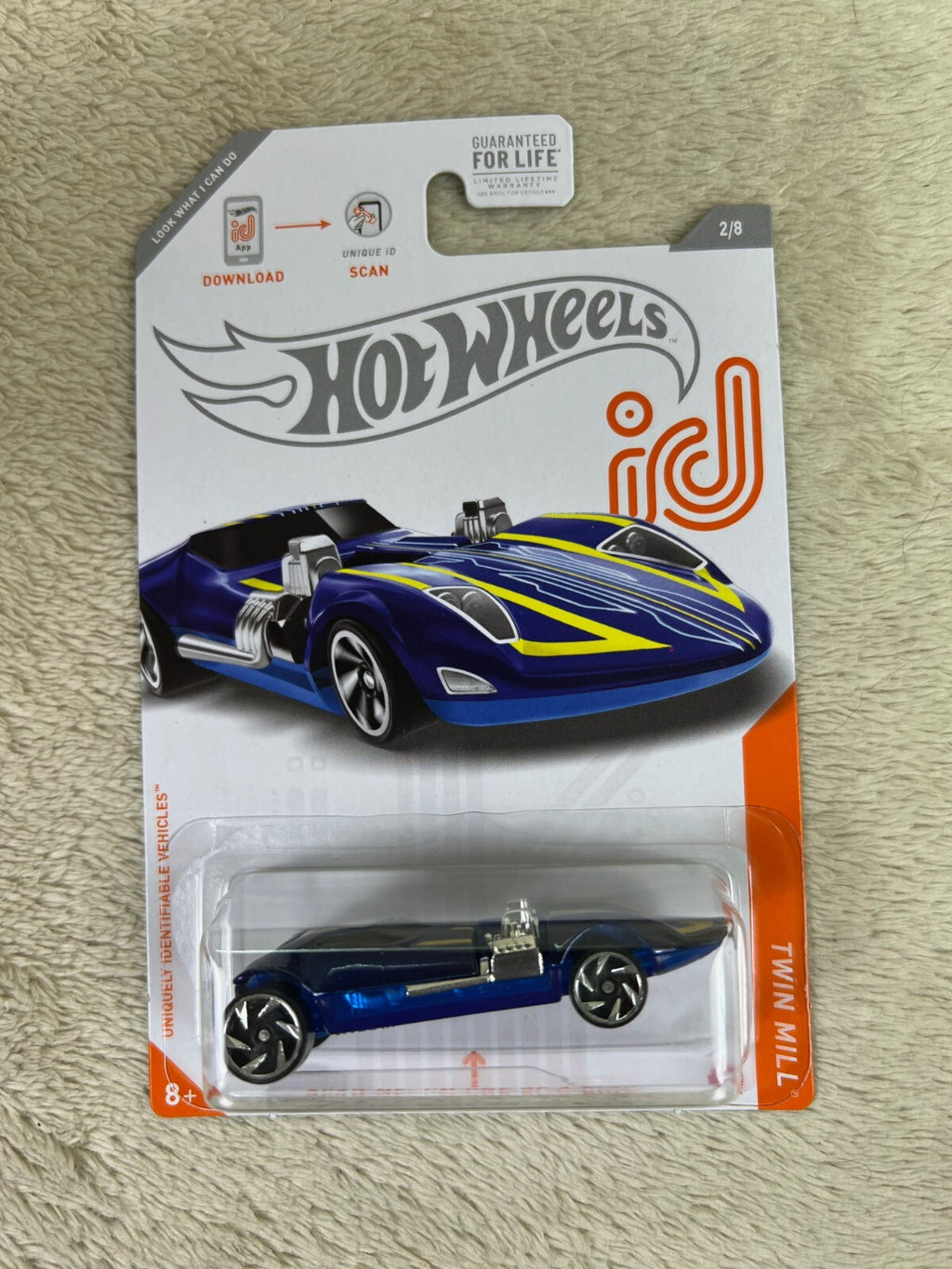 🔥Hot Wheels ID TWIN MILL CHASE 1:64 Scale Spectraflame Blue Die-cast Car HW15🔥