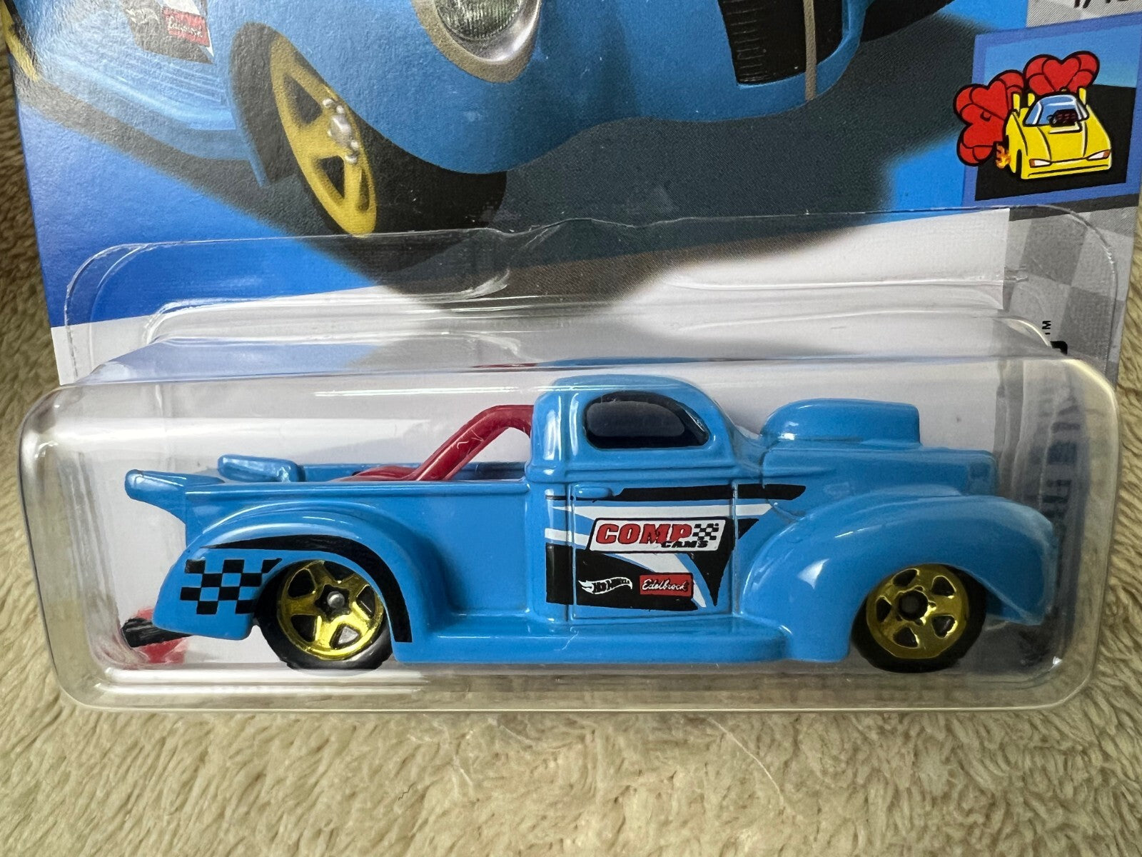 🇺🇸 Hot Wheels '40 Ford Pickup Truck HW Drag Strip1 Edelbrock Comp Cams H13🇺🇸