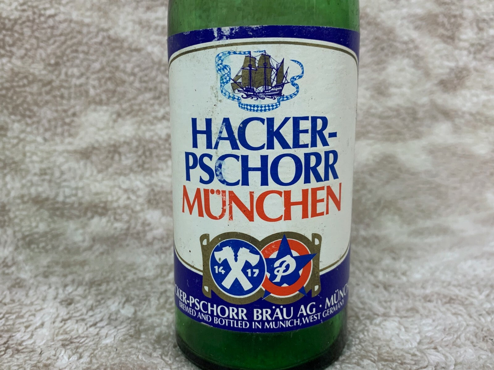 🍺🇧🇪 Rare Old HACKER-PSCHORR Munich Dark Beer Bottle  Empty GERMANY BB2🇧🇪 🍺