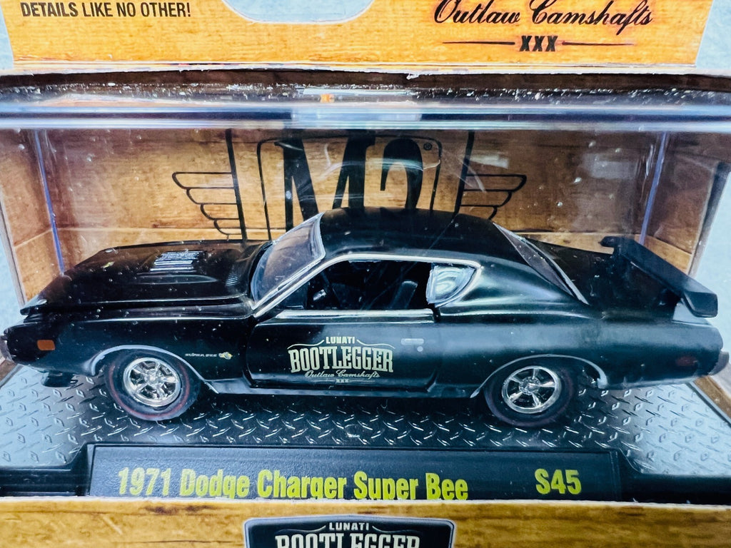 🔥🔥🔥M2 MACHINES 1971 Dodge Charger  Super Bee BOOTLEGGER LUNATI S45 H15🔥🔥🔥