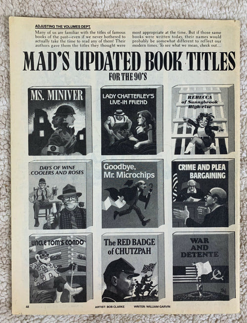 Mad Magazine 294 April 1990 Doogie Howser / Empty Nest MISSING FRONT/BACK COVER