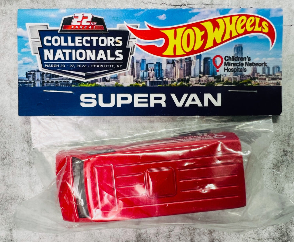 🔥🔥🔥Hotwheels 22nd Annual Collectors Nationals Super Van RED🔥🔥🔥