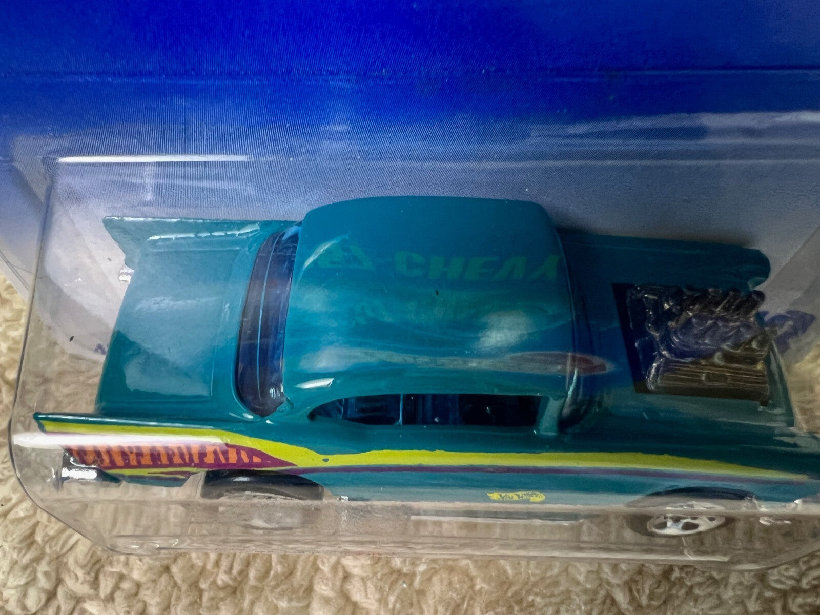 🔥🔥🔥🔥 Mattel Hot Wheels '57 Chevy Collector #213 Turquoise HW05🔥🔥🔥🔥