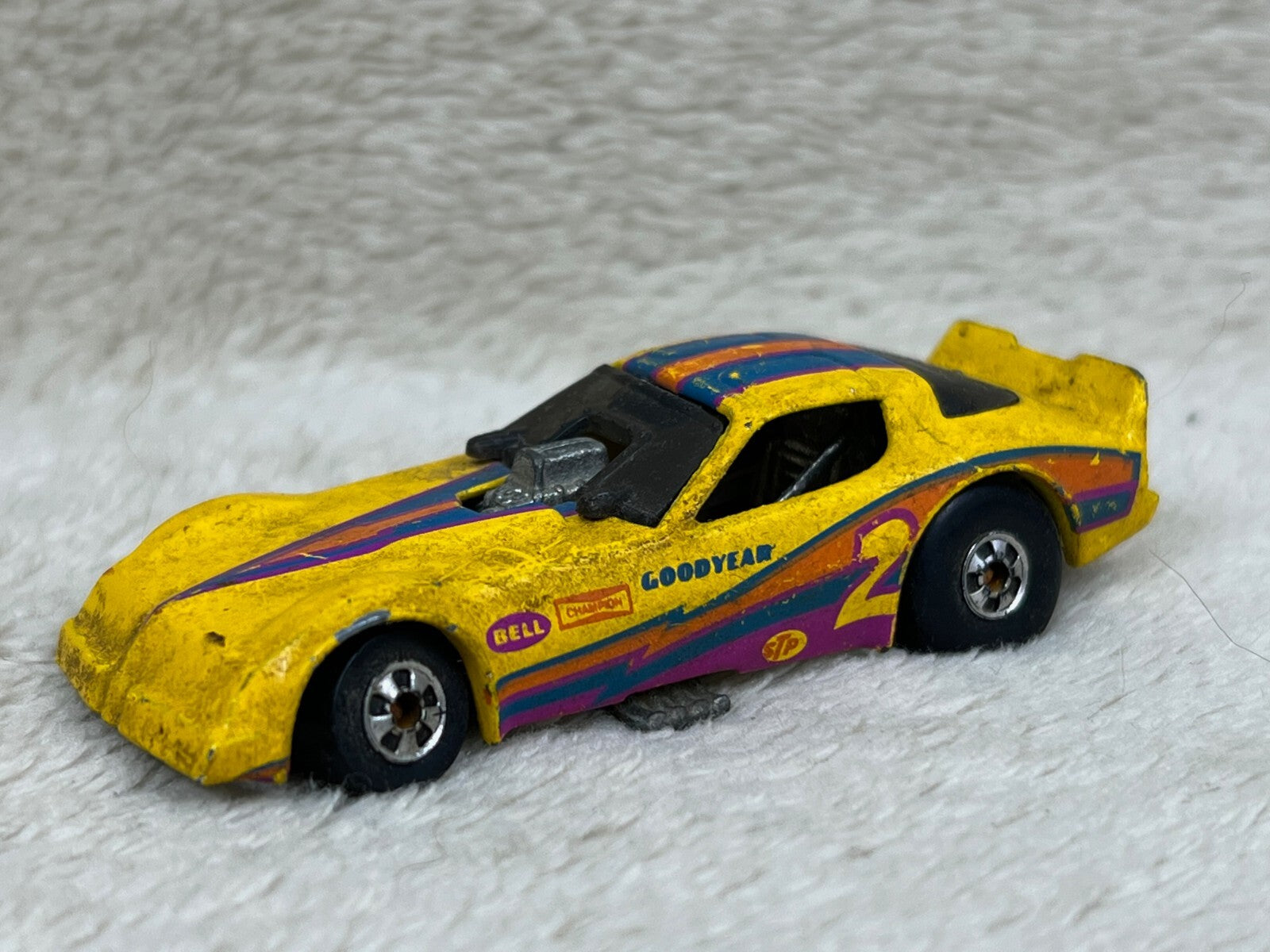 🏁🏁🏁Hot Wheels Firebird Funny Car DragsterYellow (1977) Blackwall HW04🏁🏁🏁🏁