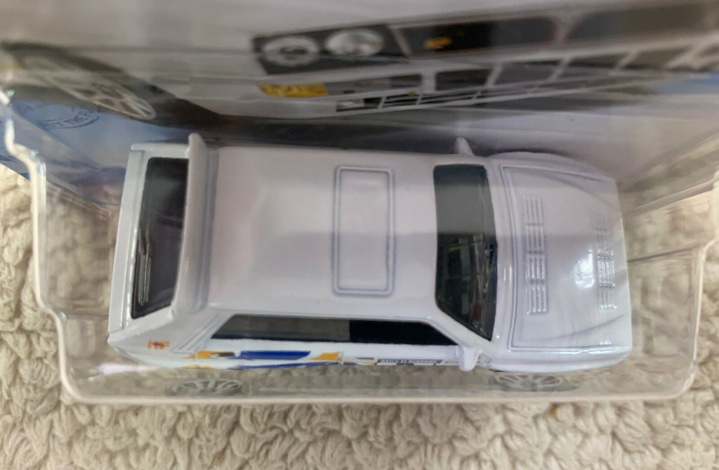 2018 Hot Wheels Lancia Delta Integrale SHORT CARD (White) BAJA BLAZERS 6/10 HW05