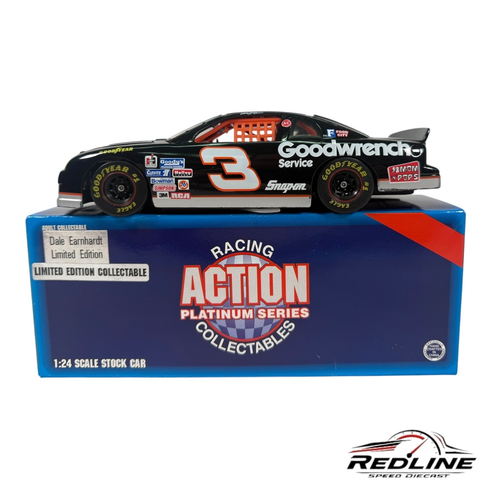 🏁Action Platinum Series Dale Earnhardt #3 Limited Edition Winston Cup 1:24 D1🏁
