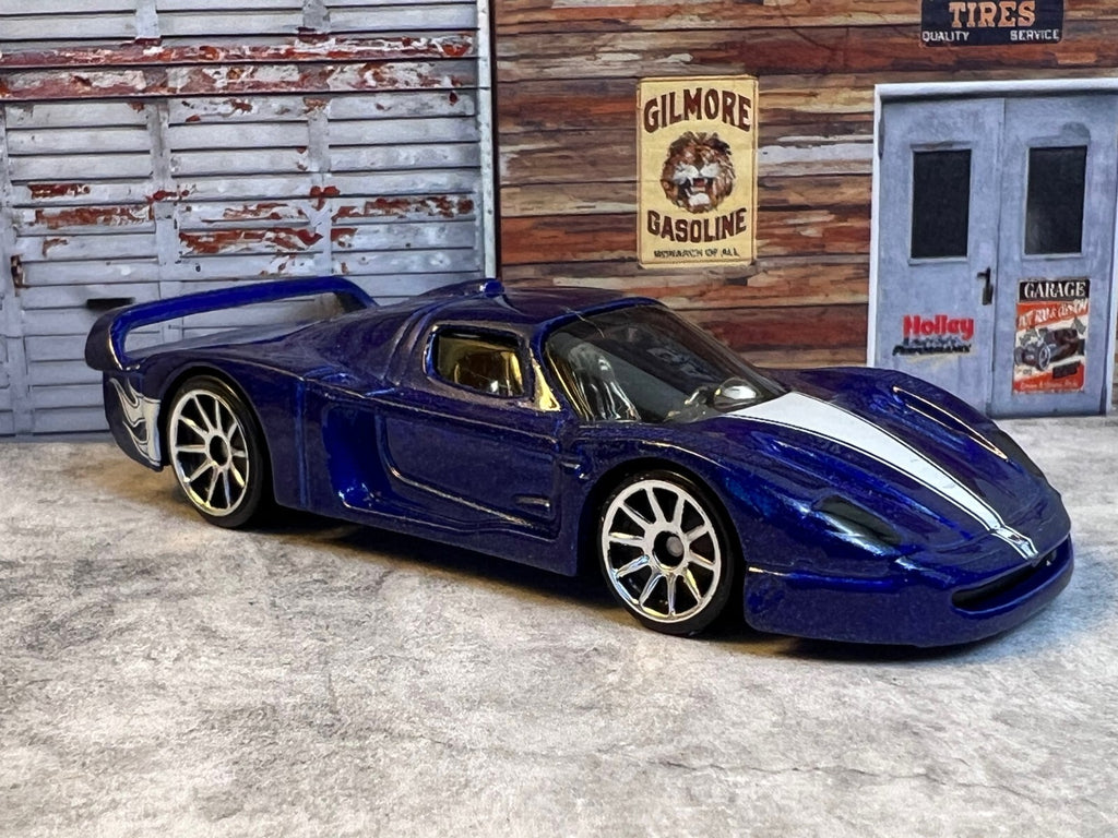 🇮🇹🇮🇹Hot Wheels 2007 Mystery Cars Maserati MC12 Metalflake Blue C7🇮🇹🇮🇹