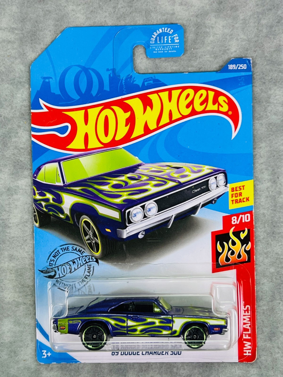 🔥🔥🔥Hot Wheels 69 Dodge Charger 500 HW FLAMES HW Flames H25🔥🔥🔥