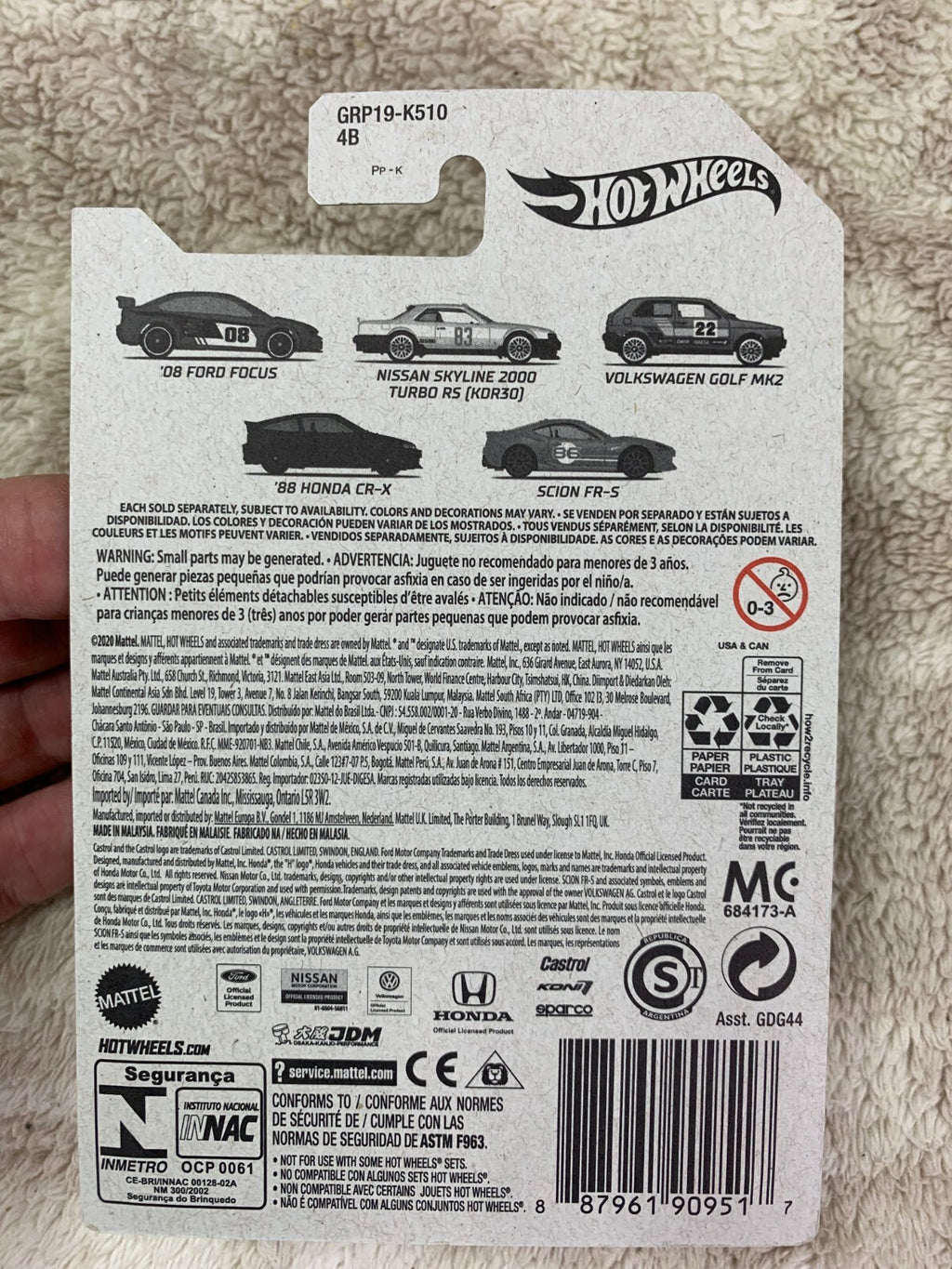****Hot Wheels Street Racers Nissan Skyline 2000 Turbo RS (KDR3030) 2/5 HW06****