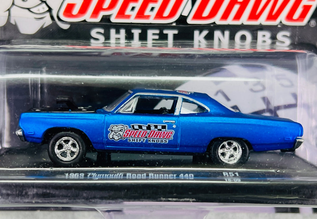 🔥🔥🔥M2 Machines Speed Dawg 1969 Plymouth Road Runner 440 R51 18-09 H23🔥🔥🔥