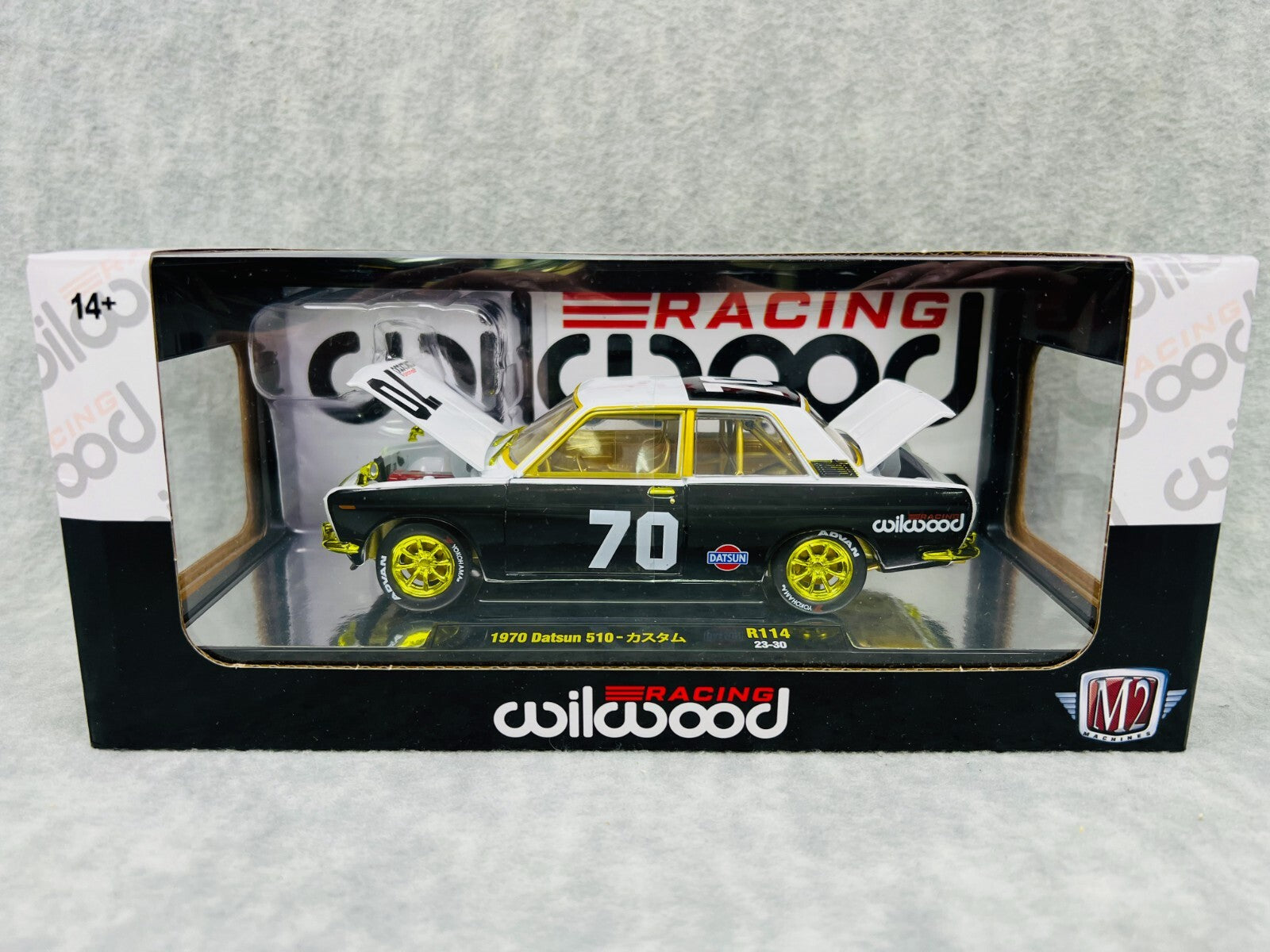🔥🔥🔥 M2 Machines 1970 Datsun 510 Wilwood Racing Chase 1/750 1:24🔥🔥🔥