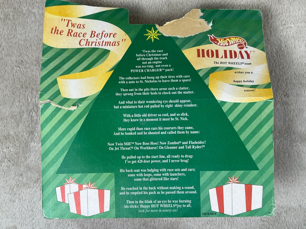 🎄🎄🎄Hot Wheels 1995 Holiday Premiere SILVER Camaro Convertible Christmas🎄🎄🎄