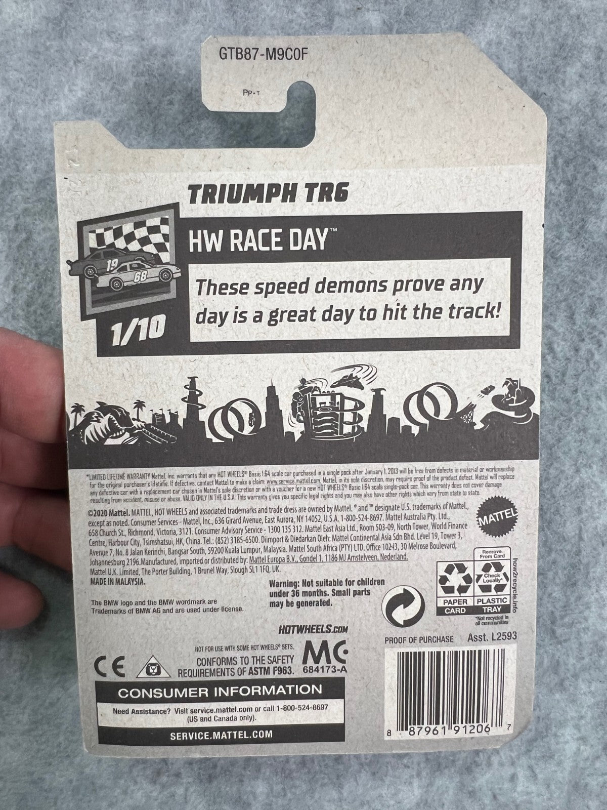 🇬🇧🇬🇧🇬🇧Hotwheels HW Race Day Triumph TR6 H24🇬🇧🇬🇧🇬🇧