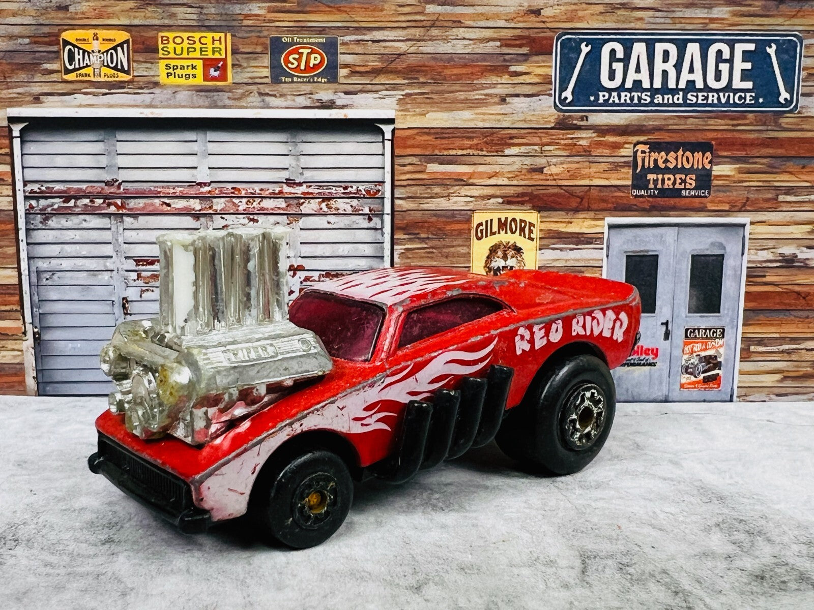 🇺🇸🇺🇸🇺🇸Vintage Matchbox 1972 Red Rider Superfast Hot Rod C16🇺🇸🇺🇸🇺🇸
