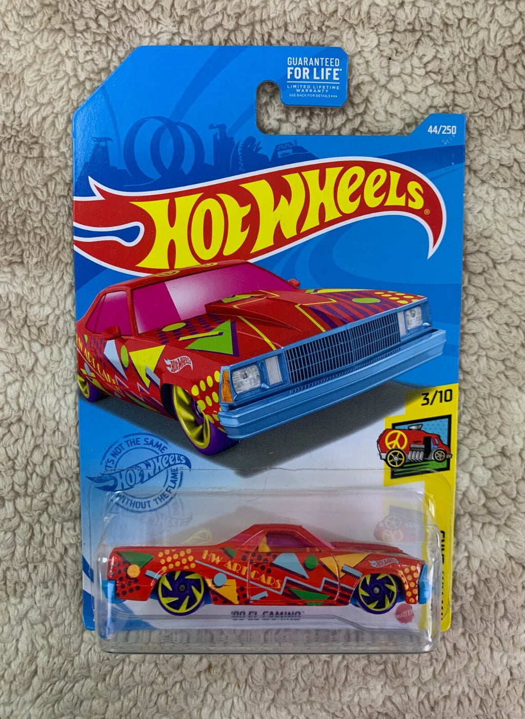 HOT WHEELS '80 El Camino 3/10 HW Art Cars 44/250 Diecast Collection 2021 HW05