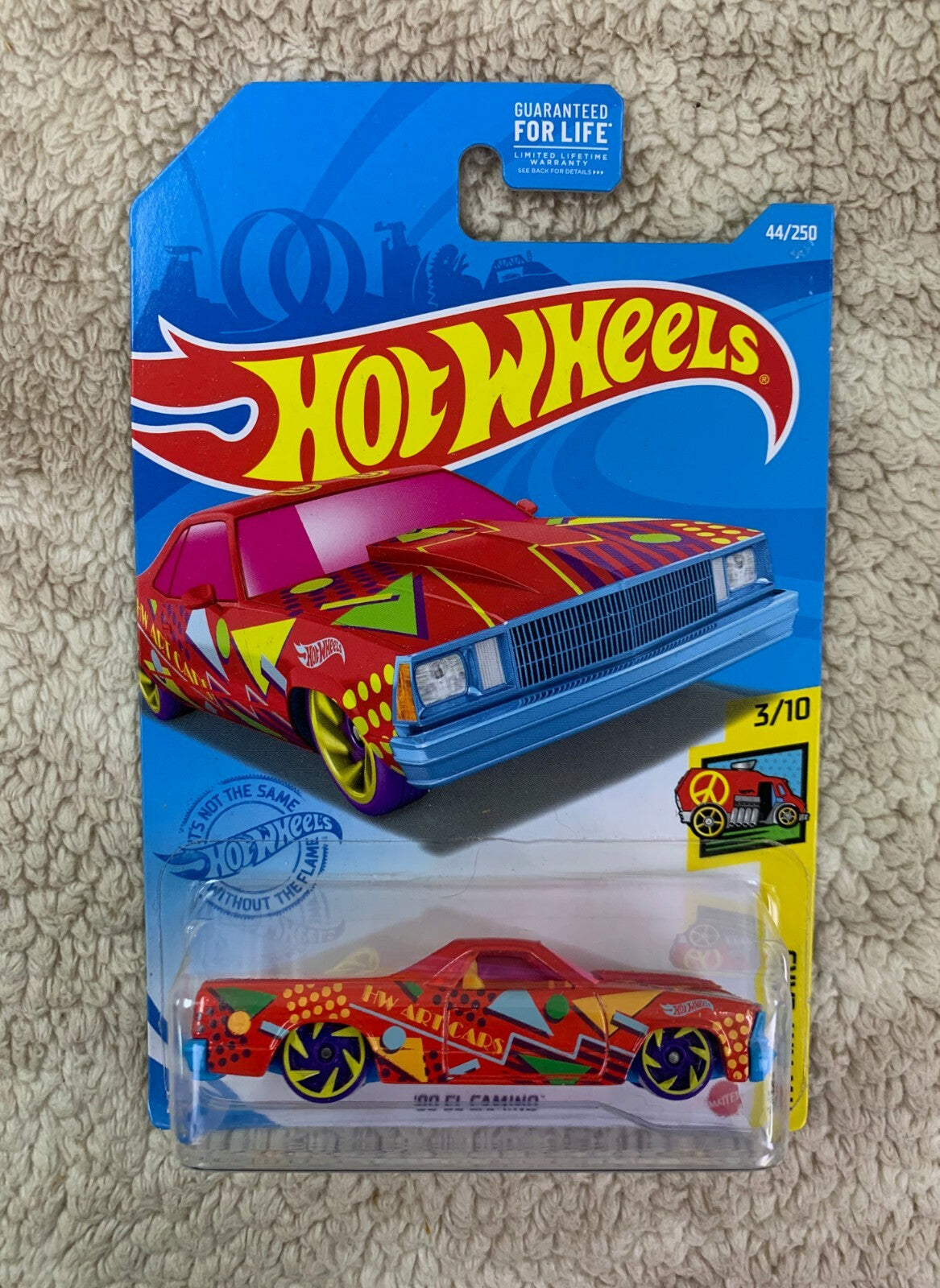 HOT WHEELS '80 El Camino 3/10 HW Art Cars 44/250 Diecast Collection 2021 HW05