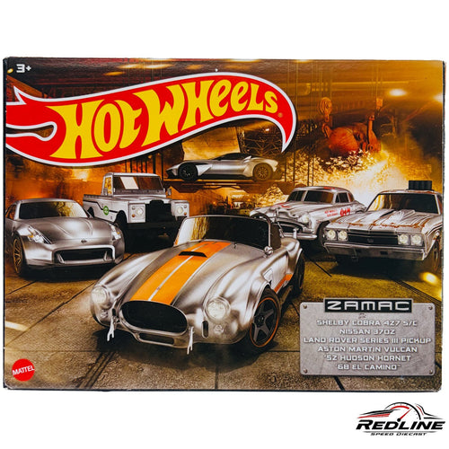 Mattel Hot Wheels ZAMAC Set Shelby Nissan Land Rover Aston Hudson Camino D3