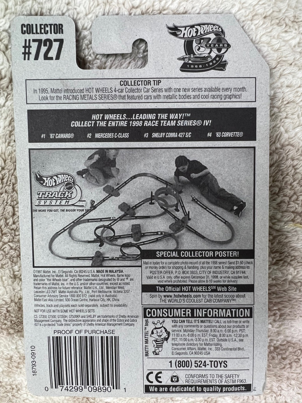 🏁🏁🏁Hot Wheels Race Team Series IV Shelby Cobra 427 S/C HW18🏁🏁🏁