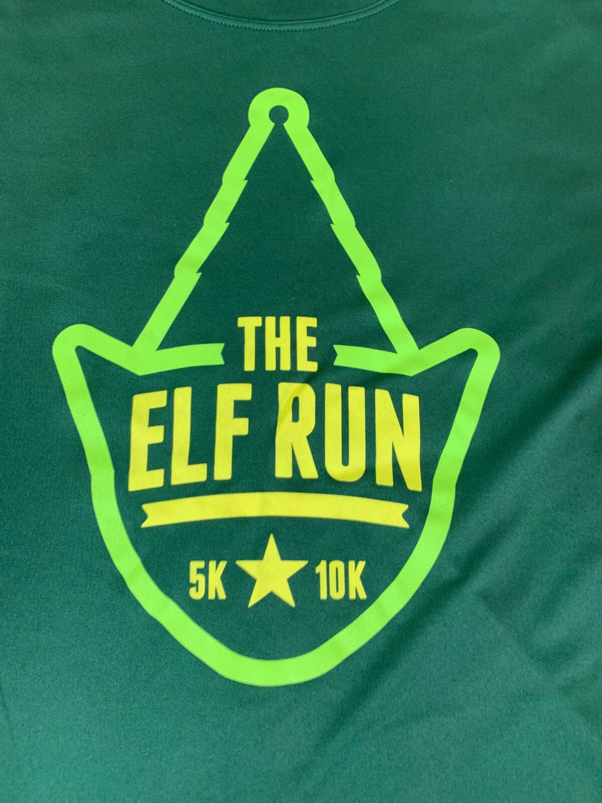 🏃🏃🏃Mens Sport-Tek The Elf Run 5k Long Sleeved Moisture Wicking Shirt🏃🏃🏃