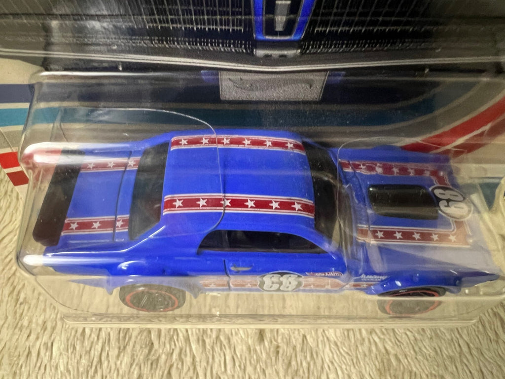 🔥🔥🔥Hot Wheels HW Vintage American Muscle Blue 1968 Mercury Cougar HW13🔥🔥🔥
