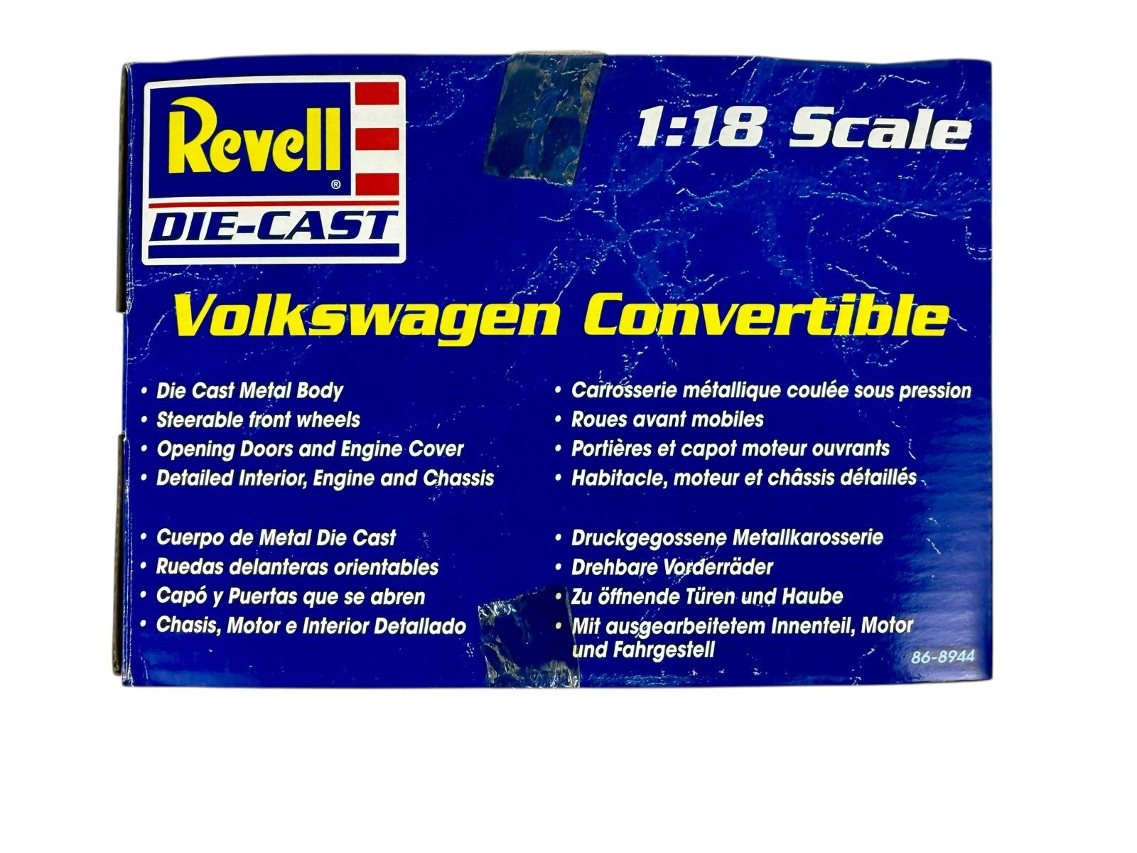 🇩🇪🇩🇪Revell Volkswagen Convertible Yellow 1:18 B3🇩🇪🇩🇪