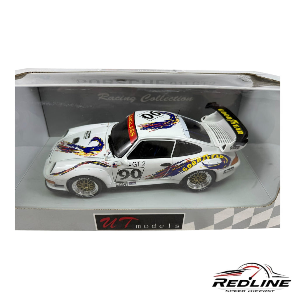 🇩🇪🇩🇪 UT Models 1998 Porsche 911 GT2 Daytona White 1:18 A1🇩🇪🇩🇪