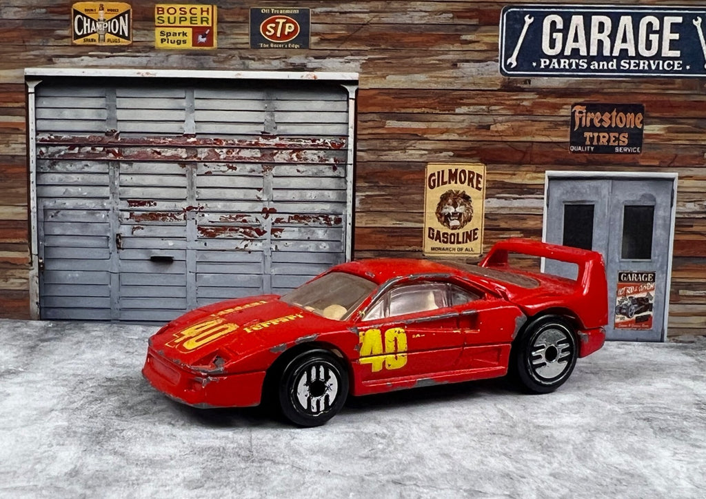 🇮🇹🇮🇹🇮🇹Hot Wheels 1988 Ferrari F40 Red Car /w Opening Back C1🇮🇹🇮🇹🇮🇹