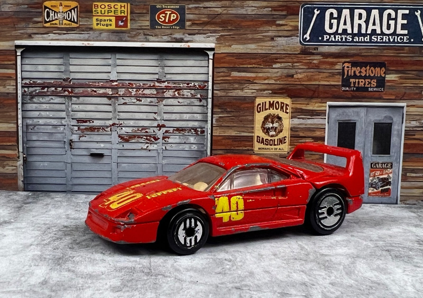 🇮🇹🇮🇹🇮🇹Hot Wheels 1988 Ferrari F40 Red Car /w Opening Back C1🇮🇹🇮🇹🇮🇹
