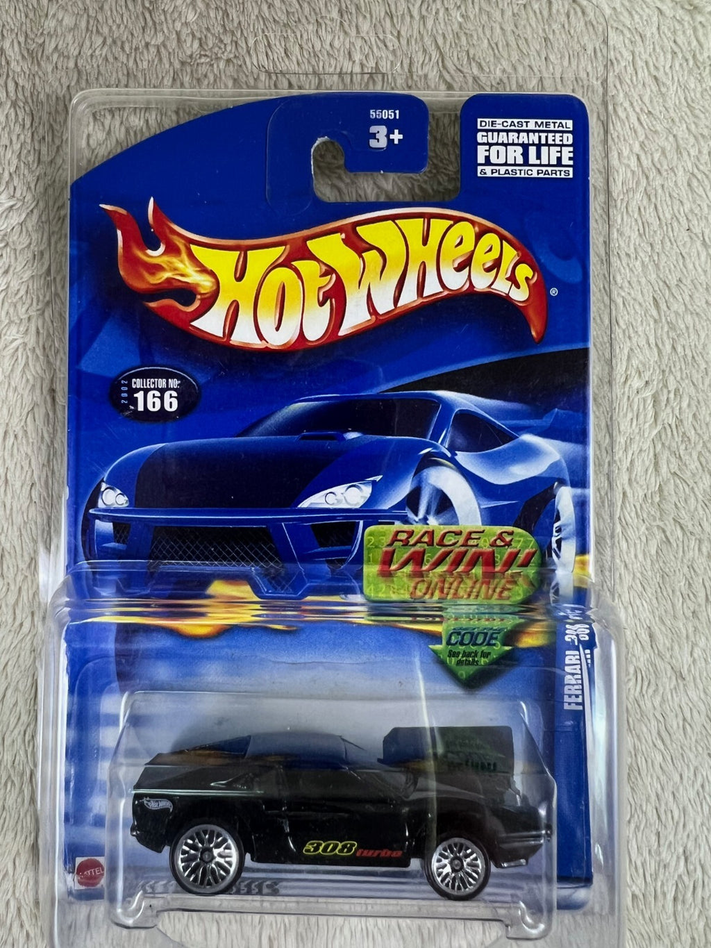 🇮🇹🇮🇹🇮🇹Hot Wheels  Ferrari 308 Black Turbo #166 HW16🇮🇹🇮🇹🇮🇹
