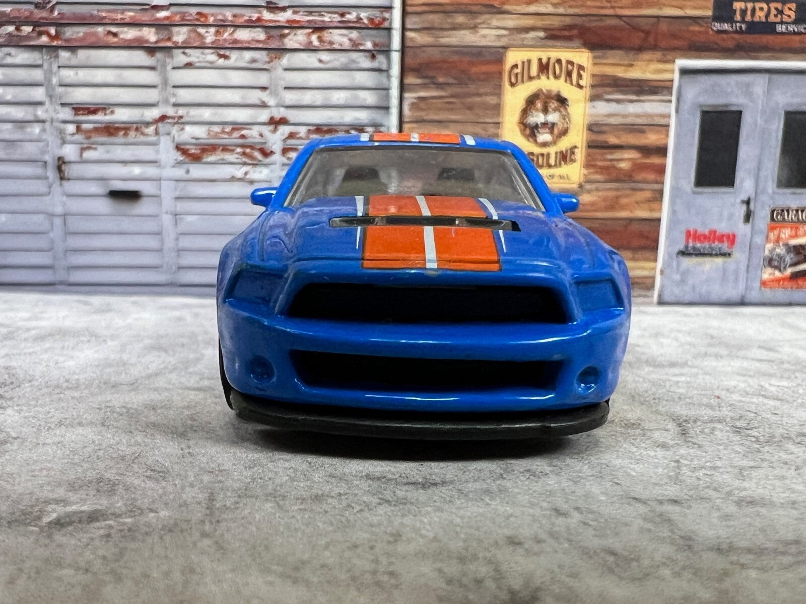 🐎🐎🐎 HOT WHEELS '10 FORD SHELBY GT500-BLUE & ORANGE C14🐎🐎🐎