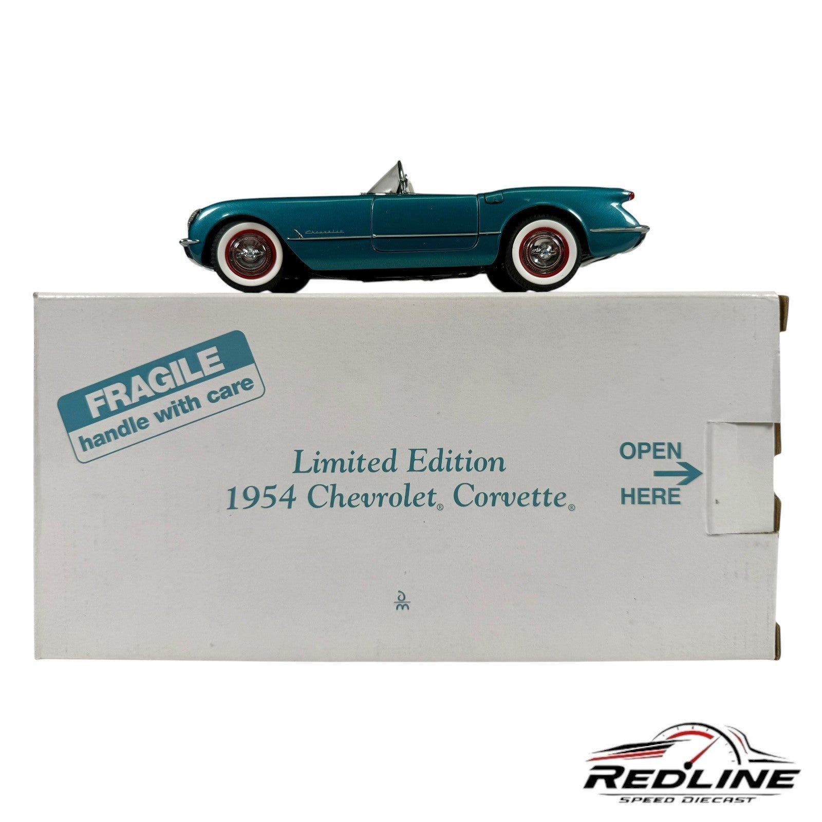 🇺🇸Danbury Mint 1954 Corvette Convertible Blue 1:24 C2🇺🇸