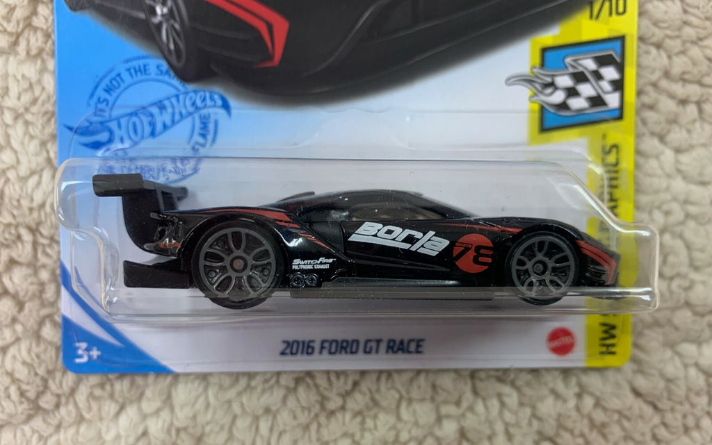****HOT WHEELS HW SPEED GRAPHICS SERIES 2016 FORD GT RACE IN BLACK #1/10 HW05***
