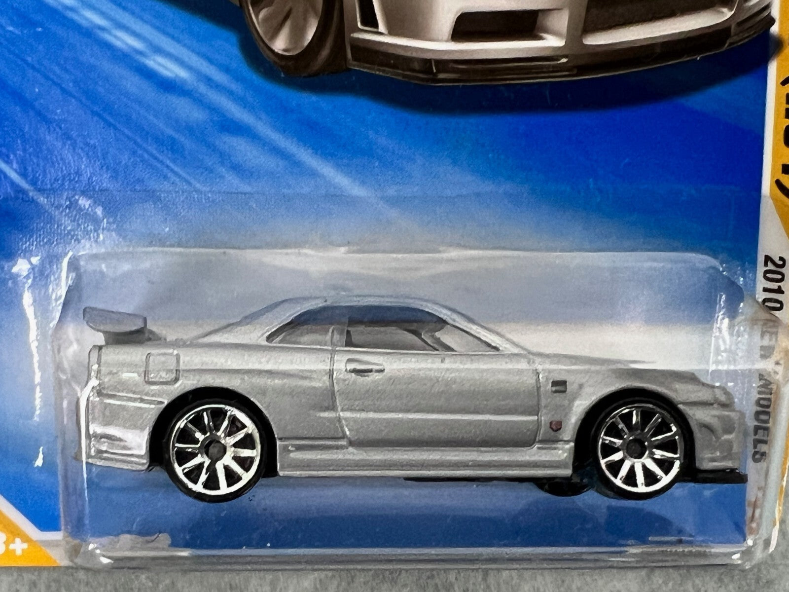 🎌🎌🎌Hot Wheels 2010 New Models Nissan Skyline GT-R R34 Silver HW22🎌🎌🎌