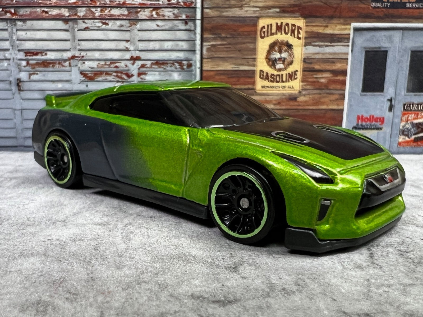 🎌🎌Hot Wheels Speed Blur '17 Nissan Skyline GT-R R35 Green C18🎌🎌