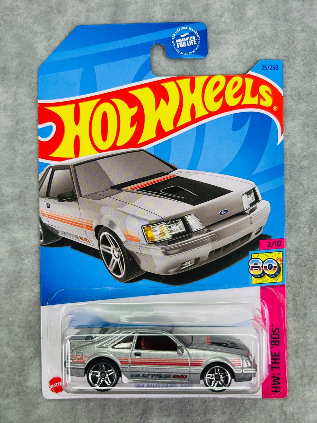🔥🔥🔥Hot Wheels HW The 80s '84 Mustang SVO  Silver H27🔥🔥🔥