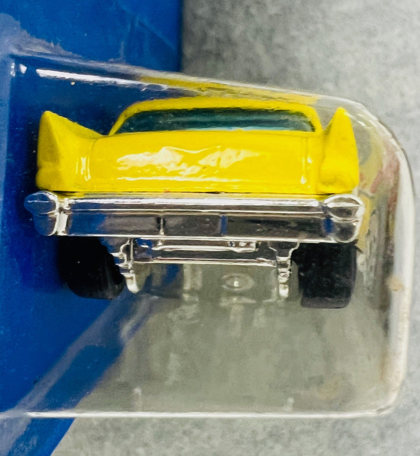 🇺🇸Hot Wheels BLUE CARD #157 YELLOW 57 CHEVY speed 10 points HO 1990 H30🇺🇸