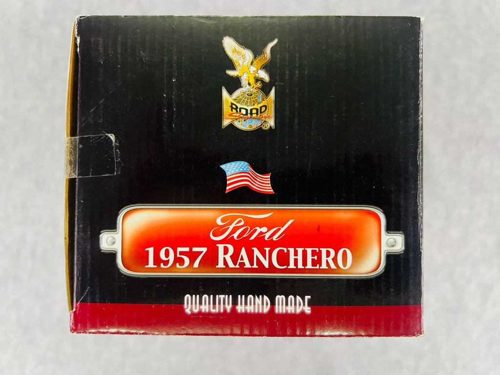 🇺🇸🇺🇸Road Legends 1957 Ford Ranchero Truck 1:18 Scale Red & White🇺🇸🇺🇸