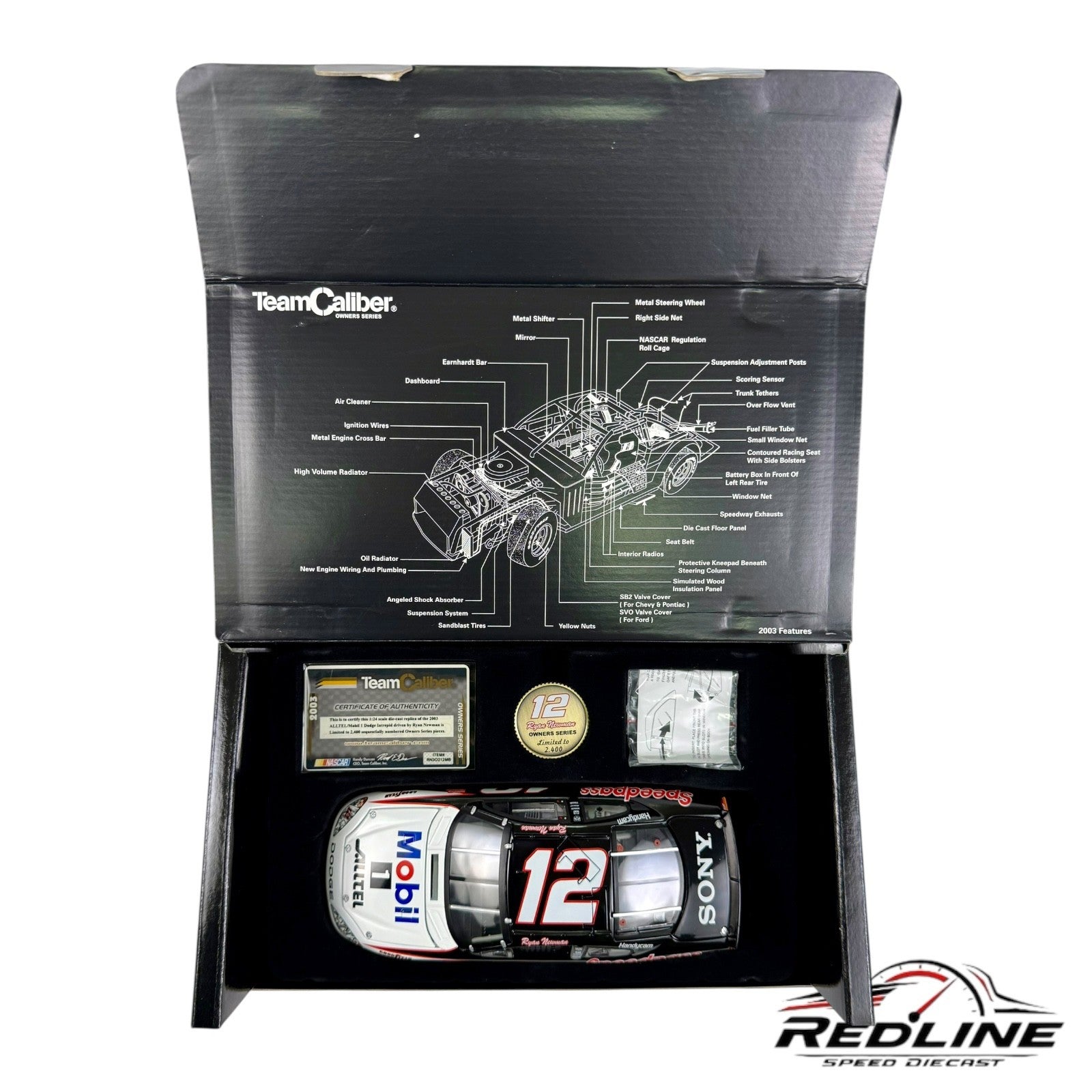 🏁Team Caliber Owner's Series Ryan Newman #12 Alltel Mobil 1 Dodge 1:24 C2🏁