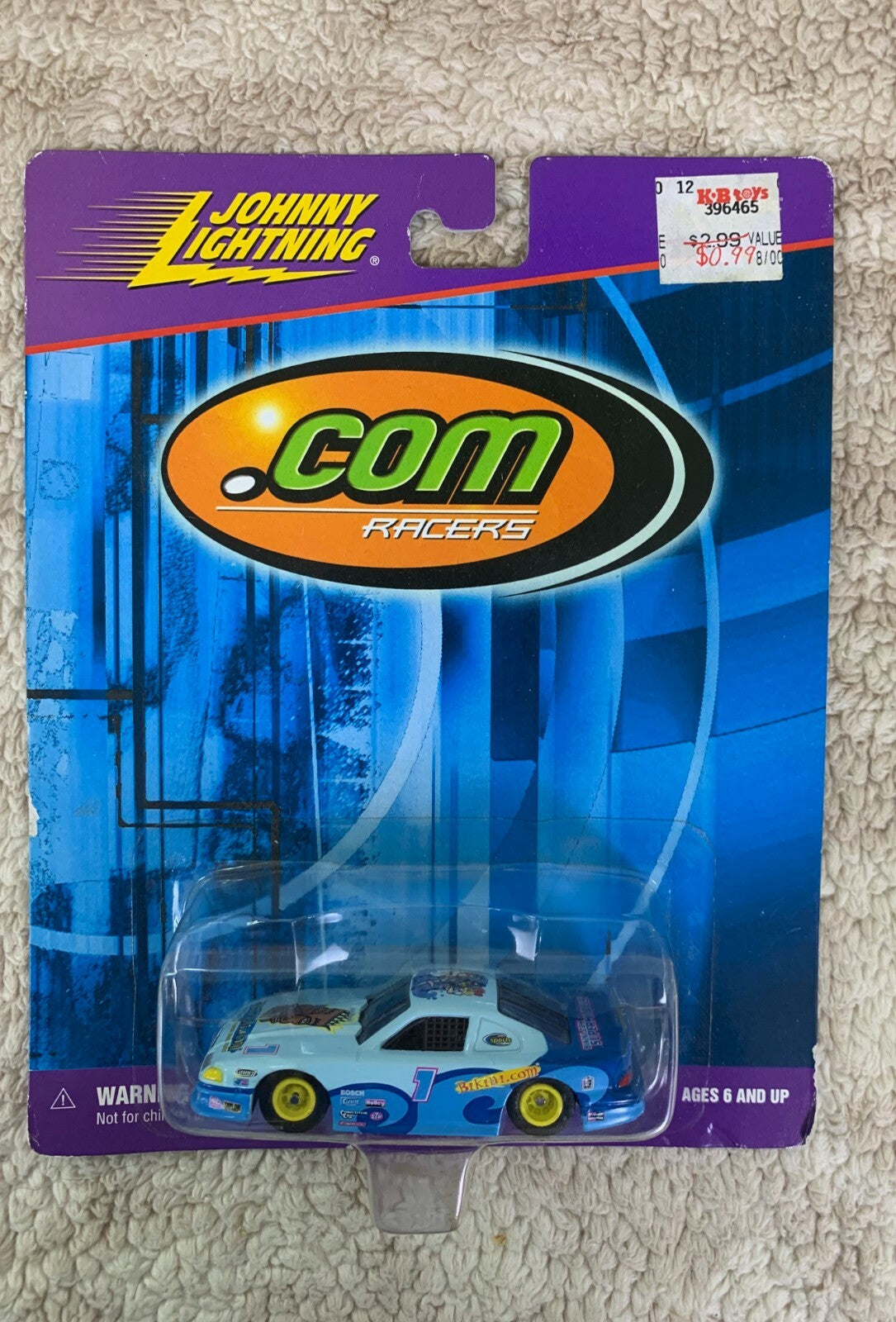 🔥🔥 Johnny Lightning 1/64 Dot Com Racers #1 Bikini Com Stock Car Race HW07🔥🔥