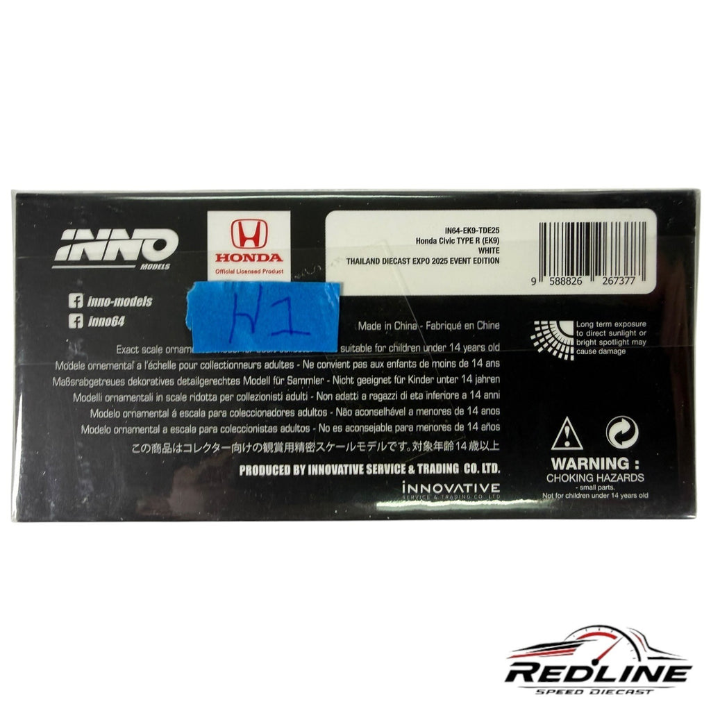 🎌Inno64 Honda Civic Type R EK9Thailand Diecast Expo IN64-EK9-TDE H1🎌